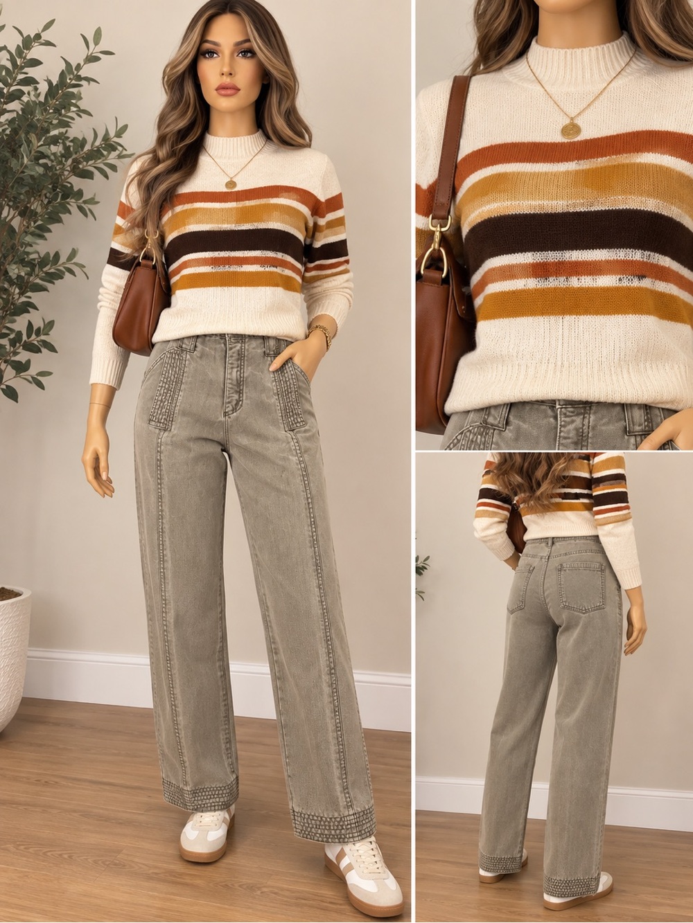 Gloria Vanderbilt Murjani Vintage 70s 80s High Waist Cotton Pants Size 8 Macau